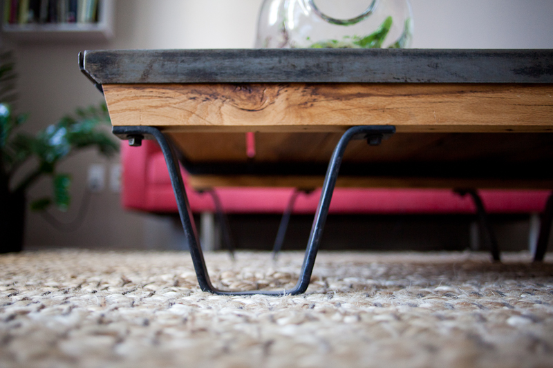 Custom Oak Pallet Table